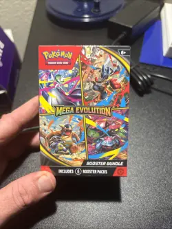 Pokemon TCG Mega Evolution Booster Bundle 6 Packs NEW AND SEALED - Image 1
