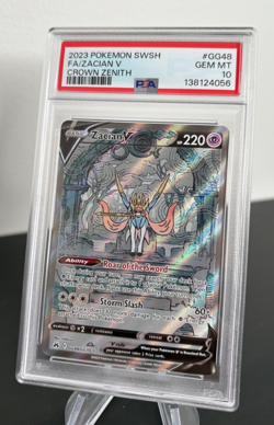 Pokemon 2023 PSA 10 Zacian V Full Art Crown Zenith GG48/GG70 Card - Image 2