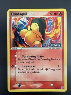 Pokemon Card - Cyndaquil Unseen Forces 54/115 Reverse Holo Stamped - Image 1