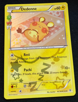 Pokemon TCG Dedenne RC10/RC32 Reverse Holo Generations Radiant Collection LP - Image 1