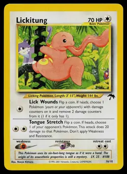 Pokemon Card - Lickitung Southern Islands 16/18 Promo - Image 1