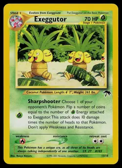 Pokemon Card - Exeggutor Southern Islands 13/18 Promo - Image 1