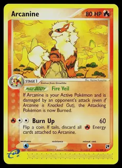 Pokemon Card - Arcanine Sandstorm 15/100 Rare - Image 1