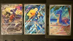 POKEMON DESTINED RIVALS 3 CARD LOT CYNTHIAS GARCHOMP SIR, MISTYS PSYDUCK& LAPRAS - Image 1
