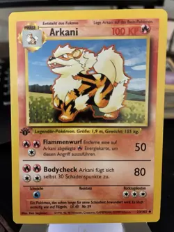 Arcanine - Arkani - Base Set - 23/102 - German - 1st Edition - Pokemon - Image 1