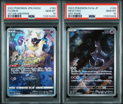 PSA 10 SEQ Mew AR 183/172 s12a Mewtwo 183/165 sv2a Set Pokemon Card Japanese - Image 1