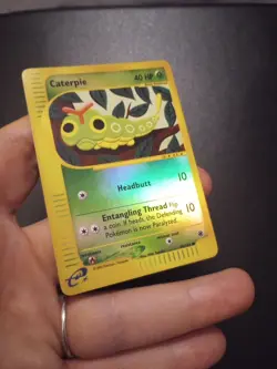 Pokemon TCG Caterpie Reverse Holo Card 096/165 Expedition Base Set NM - Image 2