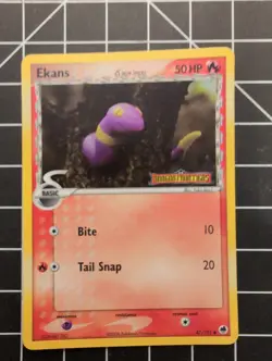 Pokemon TCG Ekans 47/101 EX Dragon Frontiers Stamped Reverse Holo 2006 LP - Image 1