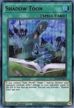 Yugioh - Shadow Toon - 1st Edition Ultra Rare Purple NM - Free Holographic Card - Image 1