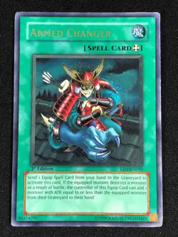 YUGIOH ARMED CHANGER EEN-EN045 1ST ULTIMATE NM - Image 1