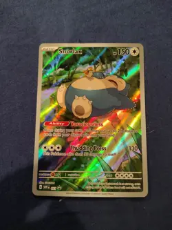 2023 Pokemon Snorlax 051 Holo Elite Trainer Box 151 Promo Card - Image 1