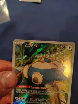 2023 Pokemon Snorlax 051 Holo Elite Trainer Box 151 Promo Card - Image 4
