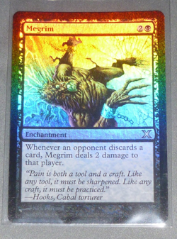 Megrim FOIL 10th Edition Black Uncommon MAGIC THE GATHERING CARD - Image 1