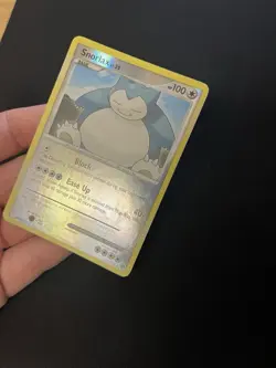 Snorlax 37/130 EXC Reverse Holo Rare Pokemon Cards Vintage - Image 2