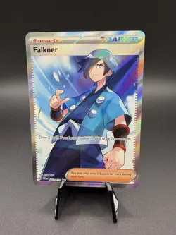 Pokemon TCG Falkner Paldea Evolved Full Art Trainer Ultra Rare Card 251/193 - Image 1