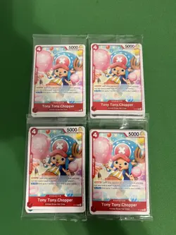 One Piece TCG Exclusive 7 Card Promo Pack P-101 - P-17 Gol.D.Roger (4 packs!) - Image 1