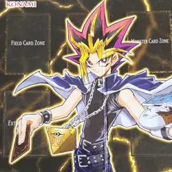YuGiOh Classic Folding Playmat Set of 2 Trading Card Game Board Konami 1996 Vtg - Image 4