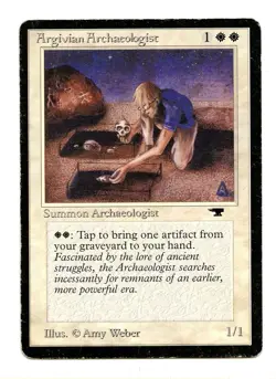 ARGIVIAN ARCHEOLOGIST, MTG, Magic The Gathering, Antiquities edition, 1994 - Image 1