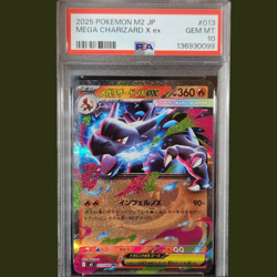 2025 POKEMON JAPANESE M2-INFERNO X #013 MEGA CHARIZARD X EX PSA 10 - Image 1