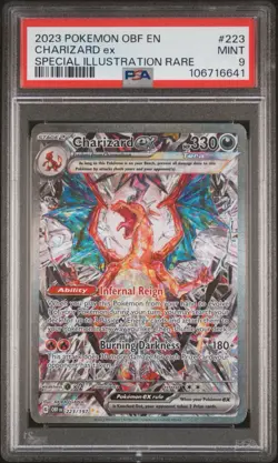 Charizard EX Pokemon TCG Obsidian Flames 223/197 SIR PSA 9 Mint - Image 1