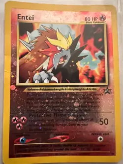 Pokemon TCG: Entei #34 Black Star Promo Reverse Holo WoTC - Image 1