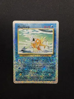 Pokemon (LC) 52/110 Magikarp Reverse Holo ENG NO PSA Charizard ERROR Print line - Image 1