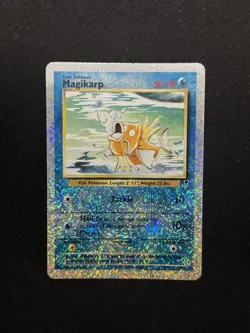 Pokemon (LC) 52/110 Magikarp Reverse Holo ENG NO PSA Charizard ERROR Print line - Image 2
