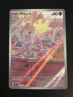 Milcery 152/142 Pokemon Stellar Crown Illustration Rare Full Art Holo Near Mint - Image 1