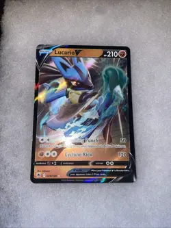 Lucario V 078/189 2022 Promo Pokemon Card Ultra Rare - Nm - Image 1