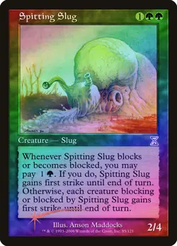 Spitting Slug FOIL Time Spiral - Timeshifted PLD Green Special CARD ABUGames - Image 1