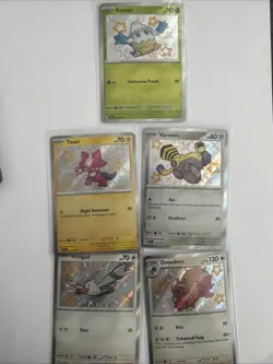 Pokemon Paldean Fates Baby Shiny Lot of 5 Cards English Holo - Pack Fresh NM 🔥 - Image 1