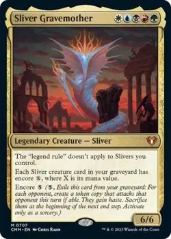 MTG English Sliver Gravemother NM Foil Commander Masters - Image 1