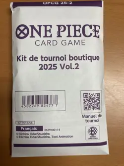One Piece Card Game Store Tournament Kit Tournoi Boutique 2025 Vol 2 Francais - Image 1