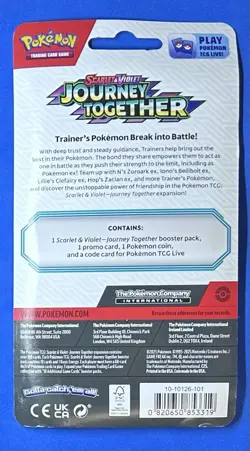 Pokemon TCG Journey Together Blister Pack Yanma Or Scraggy Promo Card New Sealed - Image 2