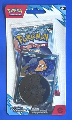 Pokemon TCG Journey Together Blister Pack Yanma Or Scraggy Promo Card New Sealed - Image 3