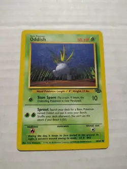 Pokemon Card Oddish 58/64 Jungle Unlimited WOTC Common - Image 1