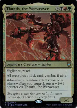 MTG Thantis, the Warweaver (46) | LP Foil | Commander 2018 {C18} - Image 2