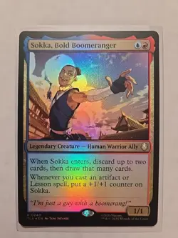 Sokka, Bold Boomeranger (Foil) - Avatar - NM - Rare - Legendary Creature - MTG - Image 1