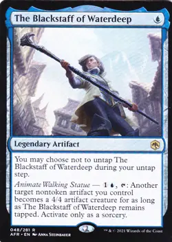 ADVENTURES IN THE FORGOTTEN REALMS..BLACKSTAFF OF WATERDEEP..MTG..NRMT NP..RARE - Image 1