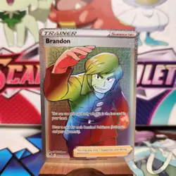 Brandon 203/195 Rainbow - Silver Tempest - Pokemon TCG - SHIPS FAST - Image 1
