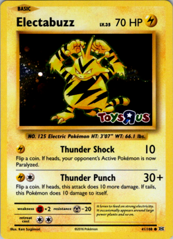 Electabuzz - 41/108 - Pokemon Evolutions XY Sealed TOYS R US Promo VLP - Image 1