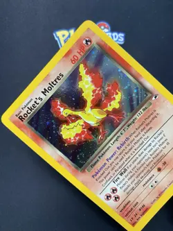 Pokemon TCG Rocket's Moltres Gym Heroes 12/132 Holo Rare With Swirl LP. - Image 2
