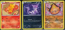 2013 POKEMON 3 Legendary Treasures RADIANT Collection-TORCHIC+PURRLOIN+STUNFISK - Image 1