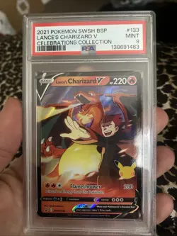 2021 Pokemon SWSH Celebrations Lance’s Charizard V PSA 9 #133 - Image 1
