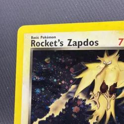 HOLO WITH SWIRL Rocket’s Zapdos #15 2000 Pokemon Gym Challenge - Image 2