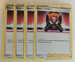 Boss’s Orders Lysandre X4 Playset 058/072 Pokemon TCG NM NICE!!! - Image 1