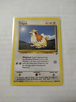 Pokemon TCG Pidgey Base Set 2 86/130 Regular Unlimited Common - Image 1