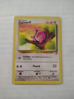 Pokemon TCG Jigglypuff Base Set 2 77/130 Regular Unlimited Common - Image 1