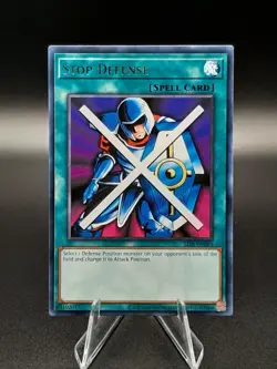 Yu-Gi-Oh! Stop Defense LOB-EN095 Rare Unlimited NM - Image 1