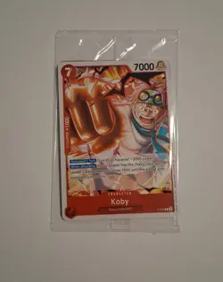 One Piece Card Game TCG Koby OP-12 Release Event WINNER Card P-092 (Sealed) - Image 1